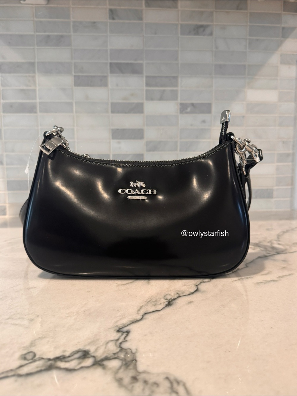 Price firm - NWT Coach Teri Shoulder Bag Spazzolato Leather